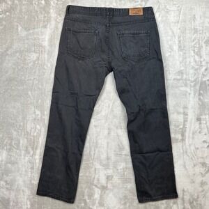 Jordan Craig Mens Slim Straight Jeans Charcoal Size 38x32 Denim Pants